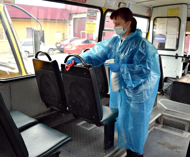 В Горячем Ключе перевозчики усилили меры безопасности в общественном транспорте.