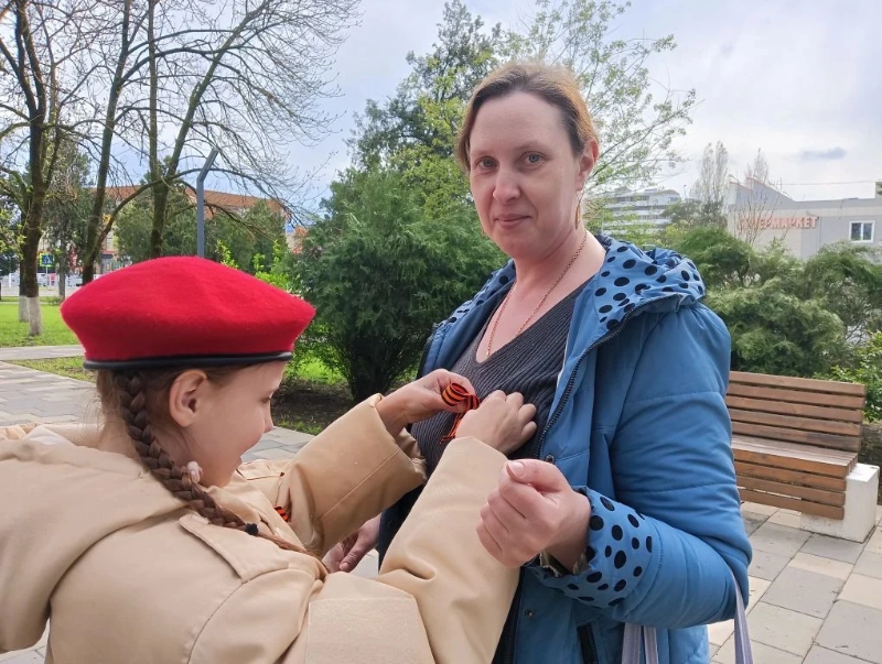 В Горячем Ключе стартовала акция «Георгиевская лента»