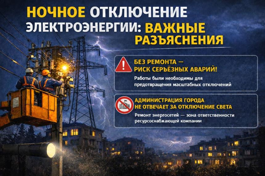 Разъяснения по ночному отключению электроэнергии.