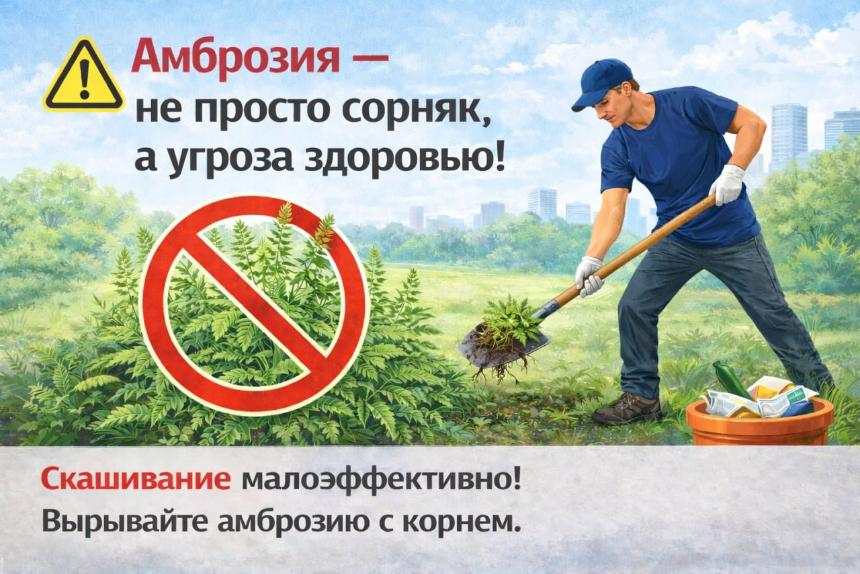 Амброзия – не просто сорняк, а угроза здоровью.