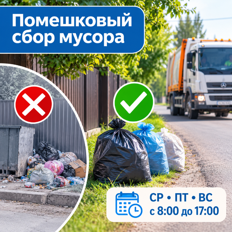 Разъясняем, как будет организован помешковый сбор мусора.