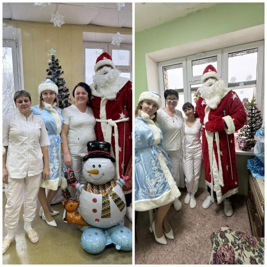 В Горячеключевской центральной районной больнице в преддверии Нового года прошла праздничная акция.