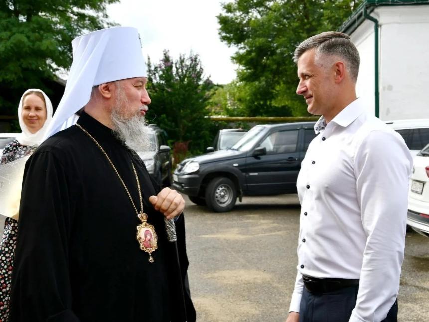 Сергей Белопольский поздравил митрополита Екатеринодарского и Кубанского Василия с юбилеем
