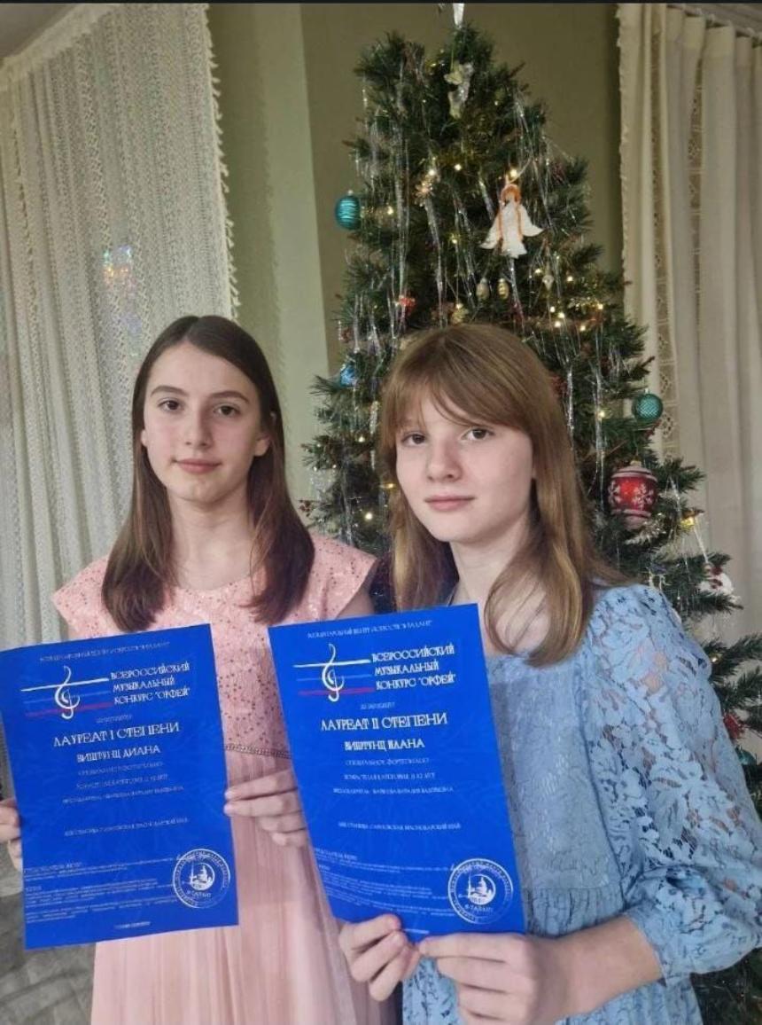 Воспитанники  музыкального отделения ДШИ ст. Саратовской стали лауреатами Всероссийского музыкального конкурса "Орфей"