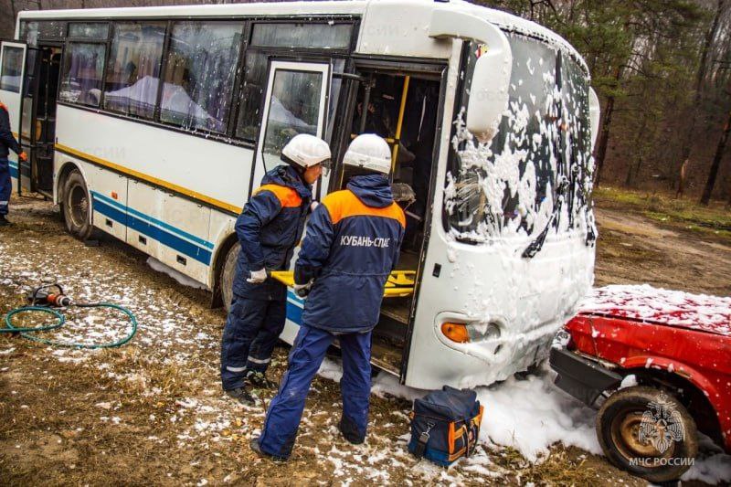 В Горячем Ключе ликвидировали условную ЧС на М4 “ДОН” 